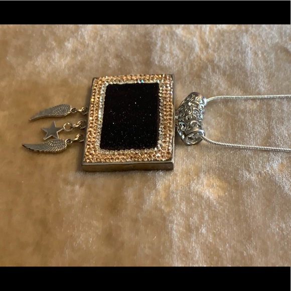 Sandstone Pendant Gemstones Tibetan Silver Charms and.925 Sterling Silve… - Picture 3 of 11